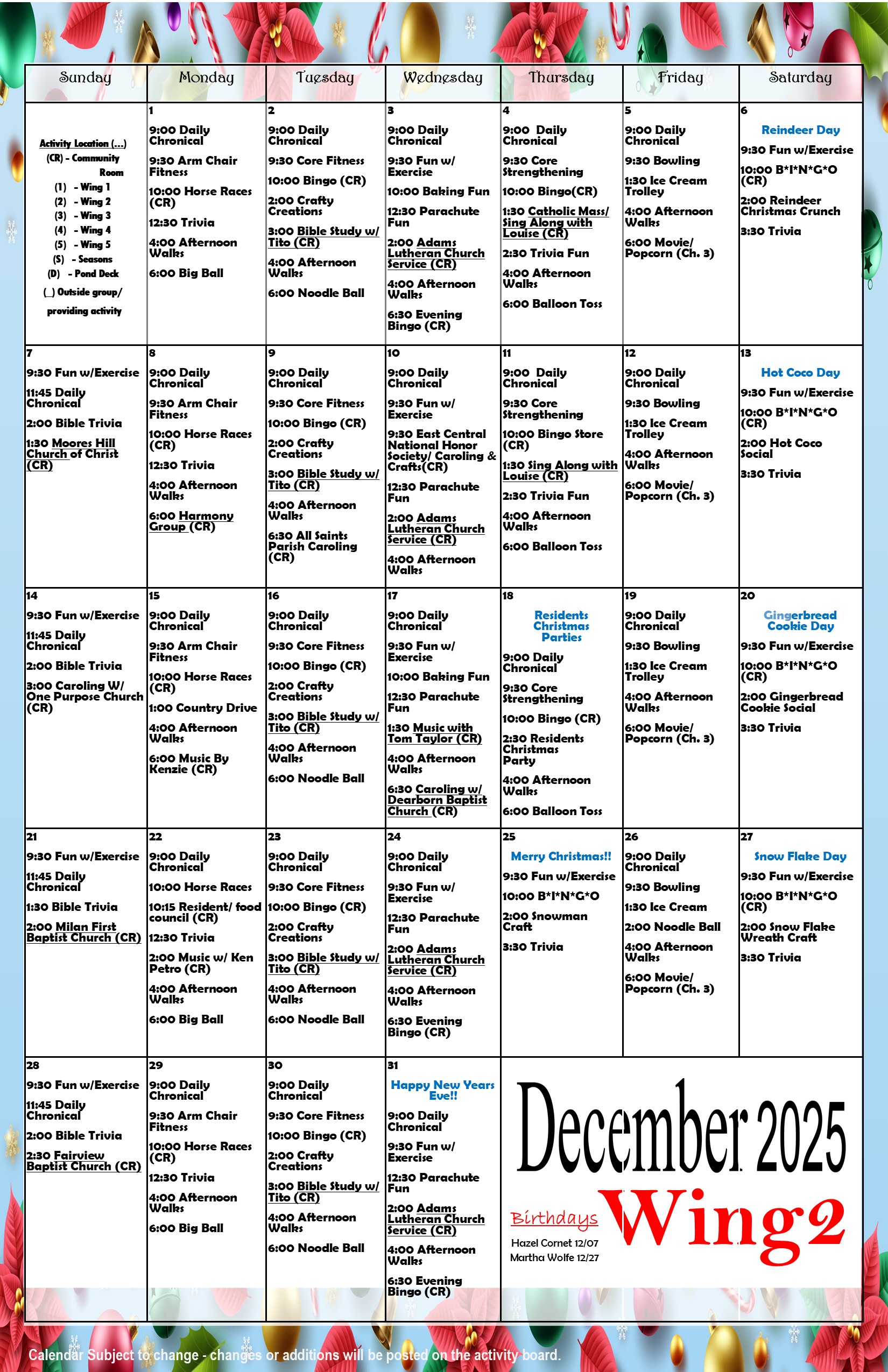 December wing 2 2025