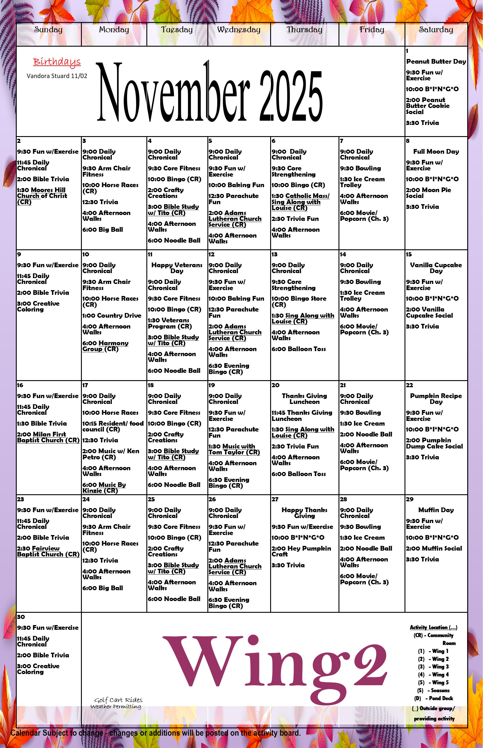 November wing 2 2025